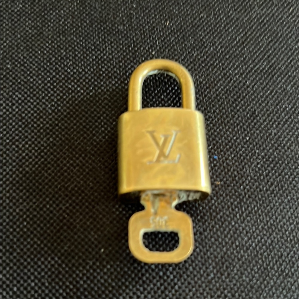 Louis Vuitton Gold Padlock with Key